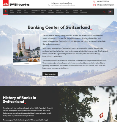 Landing page layout