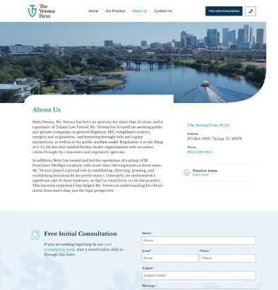The Verona Firm - About Us page
